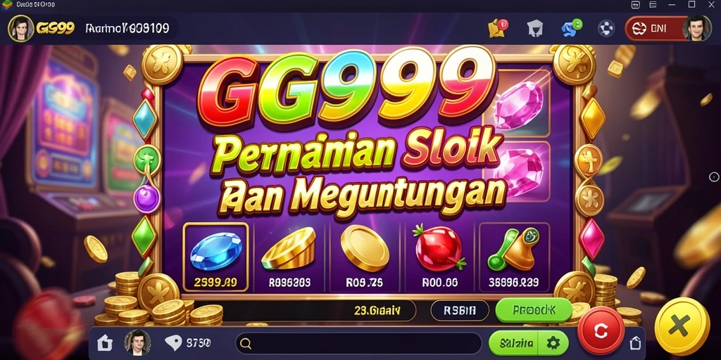 Tampilan utama GG999 dengan gameplay Slot yang memukau dan interaktif.