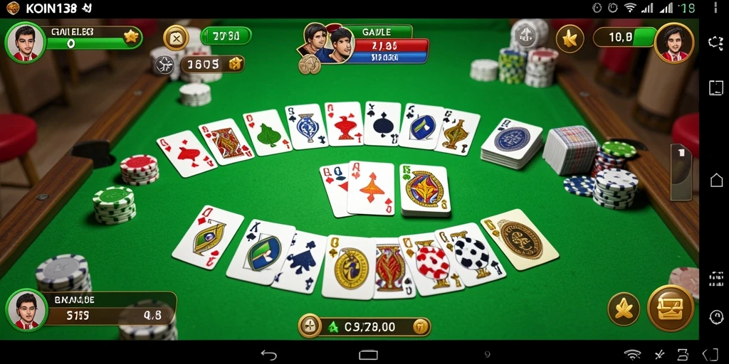 Tampilan gameplay Gaple yang menyenangkan dan menantang.