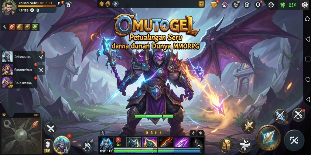 Tampilan gameplay <strong>OMUTOGEL</strong> yang seru dan menantang di dunia MMORPG.